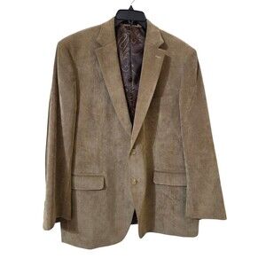 Lauren Ralph Lauren Brown Corduroy Sport Coat Jacket Men's 46R Classic Fit S2